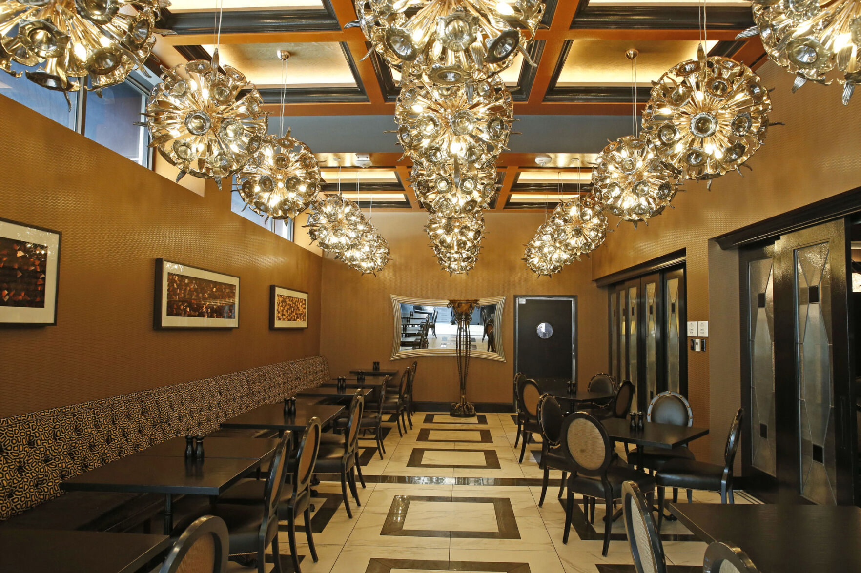 Interior dining room at Chez Ami